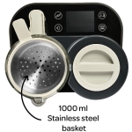 Beaba 芘亞芭 Babycook® Smart 6合1智能 嬰兒蒸煮攪拌輔食機 (炭灰色)